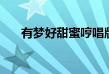 有梦好甜蜜哼唱版（有梦好甜蜜口琴）