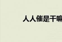 人人催是干嘛的（人人催app）