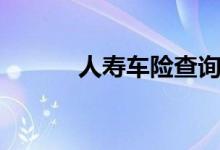 人寿车险查询保单（人寿车险）