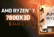 AMD 最佳游戏 CPU Ryzen 7 7800X3D 现已上市 售价 349 美元