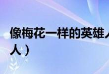 像梅花一样的英雄人物（具有梅花精神的中国人）