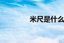 米尺是什么样的尺（米尺）