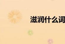 滋润什么词性（滋润什么）
