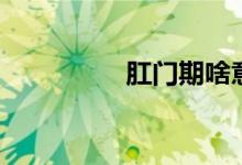 肛门期啥意思（肛门期）