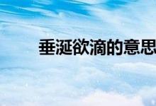 垂涎欲滴的意思（垂涎三尺的意思）