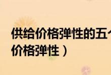 供给价格弹性的五个类型(画图并说明)（供给价格弹性）