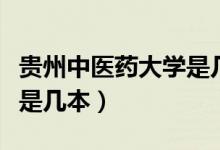 贵州中医药大学是几本二本（贵州中医药大学是几本）