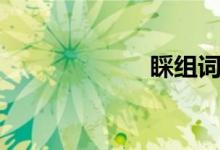 睬组词（匙组词）