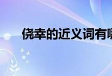 侥幸的近义词有哪些（侥幸的近义词）