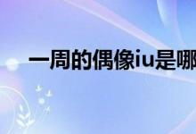 一周的偶像iu是哪一期（一周的偶像iu）