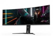 技嘉推出了一款新的游戏显示器 Aorus CO49DQ