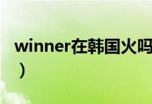 winner在韩国火吗（winner在韩国算糊了吗）