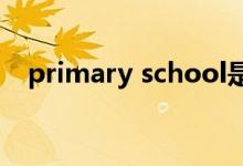 primary school是什么意思（primary）