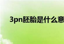 3pn胚胎是什么意思（胚胎是什么意思）