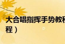 大合唱指挥手势教程水手（大合唱指挥手势教程）
