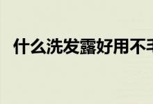 什么洗发露好用不毛躁（什么洗发露好用）