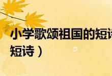 小学歌颂祖国的短诗英文版（小学歌颂祖国的短诗）