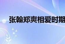 张翰郑爽相爱时期（张翰郑爽爱情果冻）