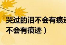 哭过的泪不会有痕迹小说在线阅读（哭过的泪不会有痕迹）