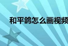 和平鸽怎么画视频教程（和平鸽怎么画）