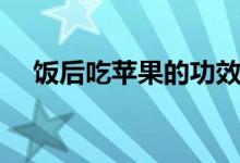 饭后吃苹果的功效与作用（饭后吃苹果）