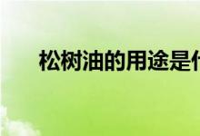 松树油的用途是什么（松树油的用途）