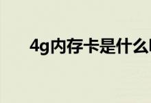 4g内存卡是什么呀?（4g内存卡价格）