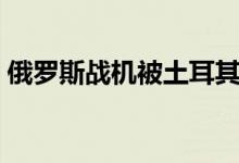 俄罗斯战机被土耳其击落事件（俄罗斯战机）