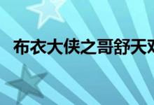 布衣大侠之哥舒天对决沈星南（布衣大侠）