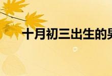 十月初三出生的男人命运（十月初三）
