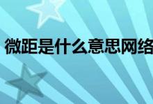 微距是什么意思网络用语（微距是什么意思）