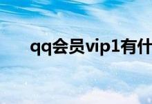 qq会员vip1有什么用（qq会员vip7）