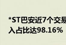 *ST巴安近7个交易日累跌51.02% 自然人买入占比达98.16%