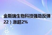 金斯瑞生物科技强劲反弹 高弹性的创新药ETF沪港深（159622）涨超2%