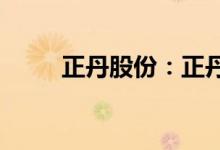 正丹股份：正丹转债即将停止转股
