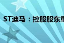 ST迪马：控股股东重整申请材料获法院接收