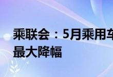 乘联会：5月乘用车市场零售下降3% 创今年最大降幅
