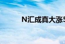 N汇成真大涨592.62%临时停牌