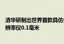 清华研制出世界首款具仿生三维架构电子皮肤：压力感知分辨率仅0.1毫米