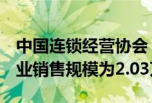 中国连锁经营协会：2023年 连锁TOP100企业销售规模为2.03万亿元