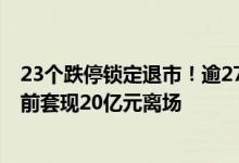 23个跌停锁定退市！逾27万股东“梦碎”ST爱康 实控人提前套现20亿元离场