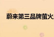 蔚来第三品牌萤火虫或今年年底亮相中国