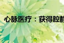 心脉医疗：获得腔静脉滤器医疗器械注册证