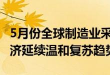 5月份全球制造业采购经理指数49.8% 全球经济延续温和复苏趋势