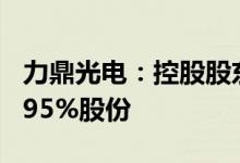 力鼎光电：控股股东一致行动人拟减持不超2.95%股份