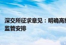 深交所征求意见：明确高频交易标准 对高频交易作出差异化监管安排