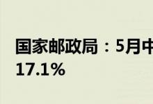 国家邮政局：5月中国快递发展指数同比提升17.1%