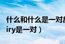 什么和什么是一对反义词四字词语（什么和fairy是一对）