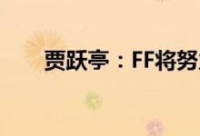 贾跃亭：FF将努力每月交付一辆新车