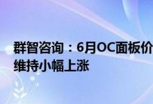 群智咨询：6月OC面板价格涨幅将进一步缩窄 TN面板价格维持小幅上涨